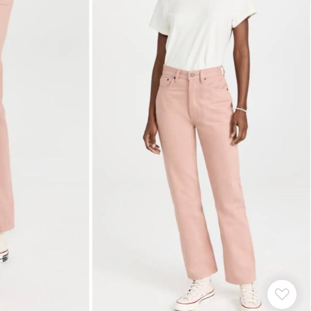 STILL HERE NYC Childhood Jeans in Peach